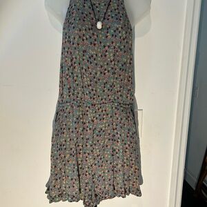 Floral Sleeveless Romper - Multicolor